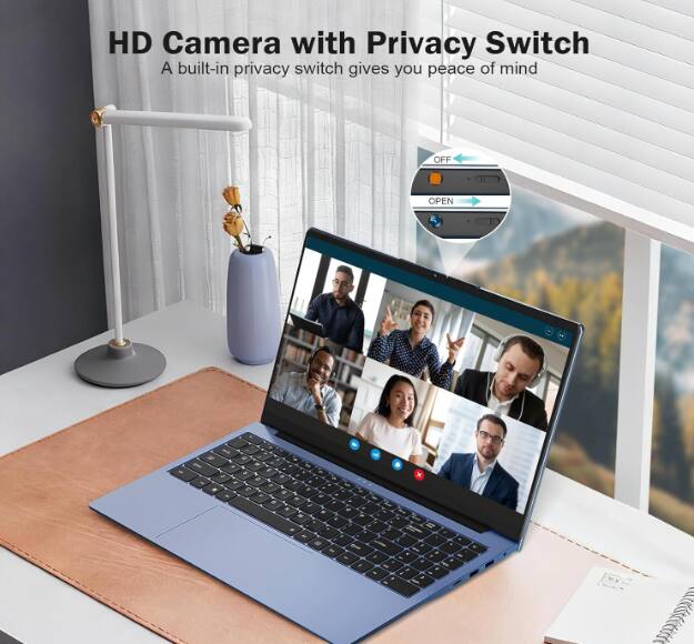 HD Camera with Privacy Switch  
A built-in privacy switch gives you peace of mind  
OFF  
OPEN