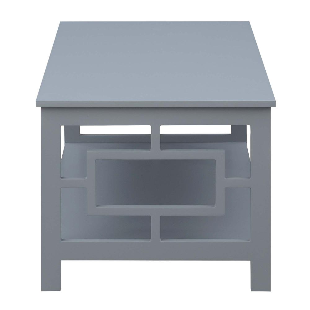 Alt View 2. Convenience Concepts - Town Square Coffee Table with Shelf, Gray - Gray.