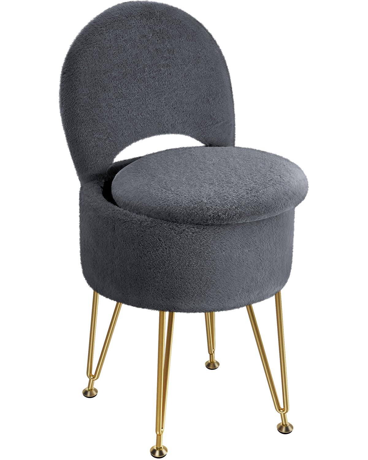 Grey 15.7"D x 15.7"W x 19.5"H