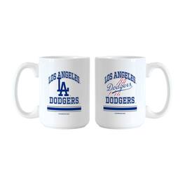 Logo Brands - Los Angeles Dodgers 15oz. Current & Throwback Mug Set - Multicolor