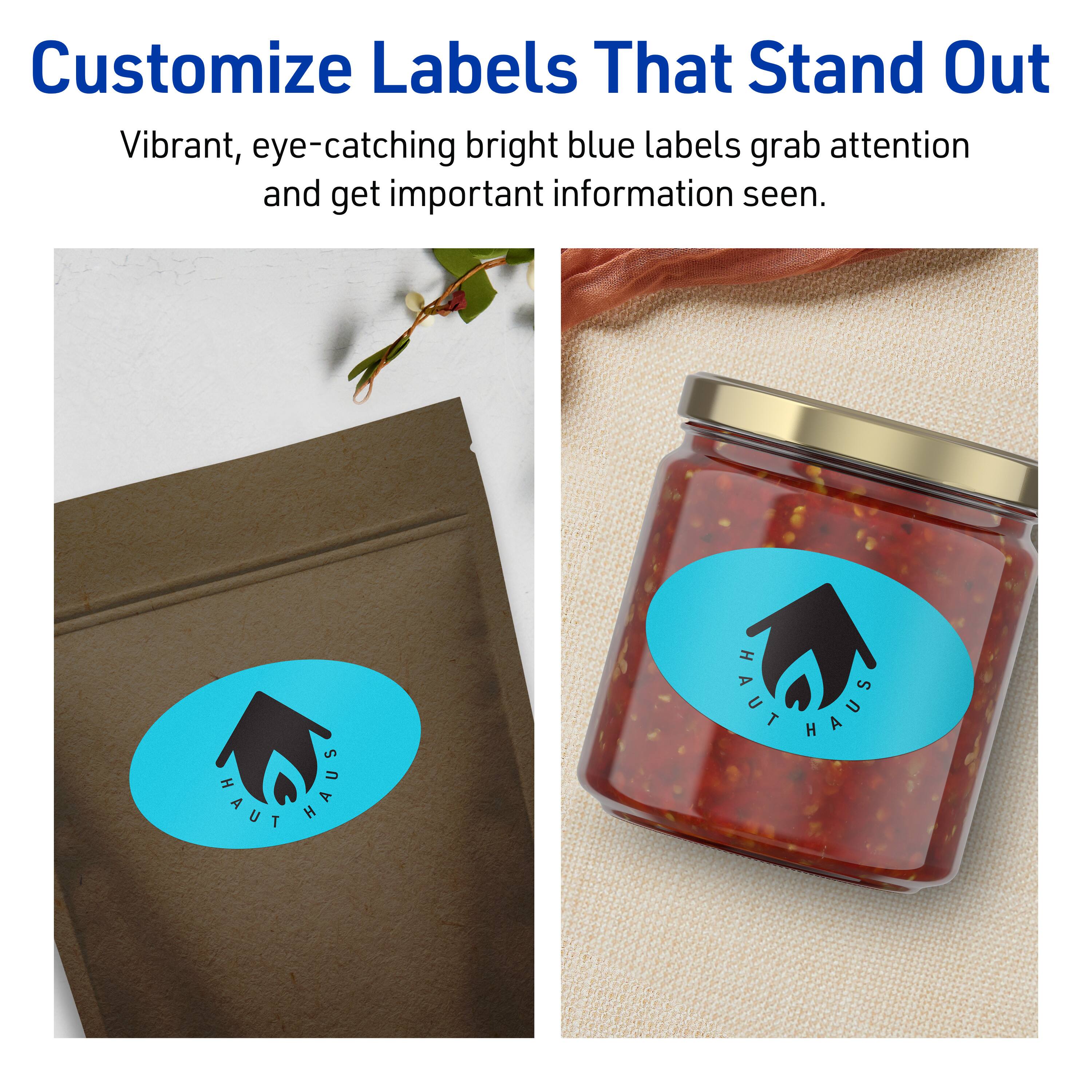 Customize Labels That Stand Out

Vibrant, eye-catching bright blue labels grab attention and get important information seen.

HAUT HAUS