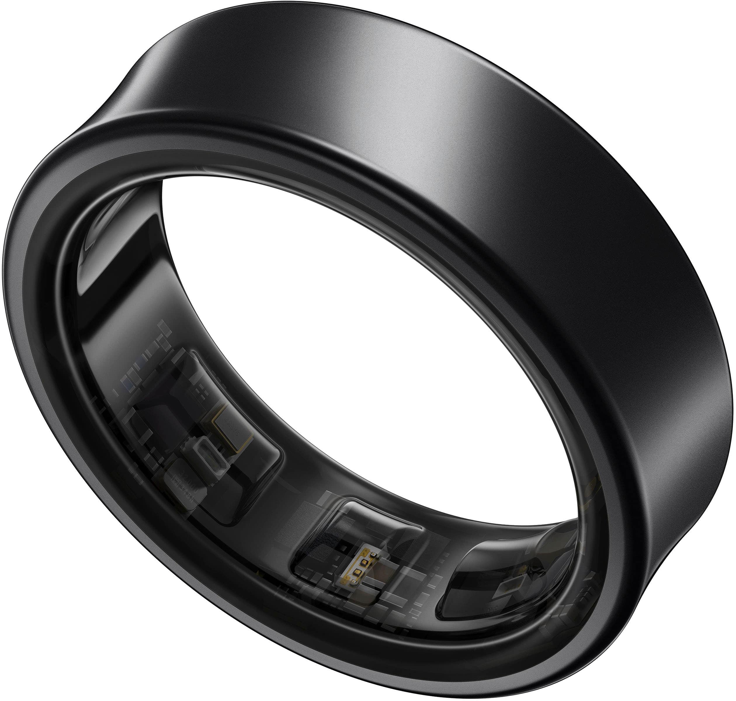 Front. Samsung - Galaxy Ring – Size Before You Buy – Size 14 - Titanium Black.