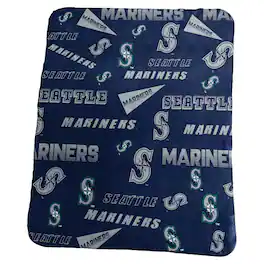 Logo Brands - Seattle Mariners 50" x 60" Classic Fleece Blanket - Multicolor