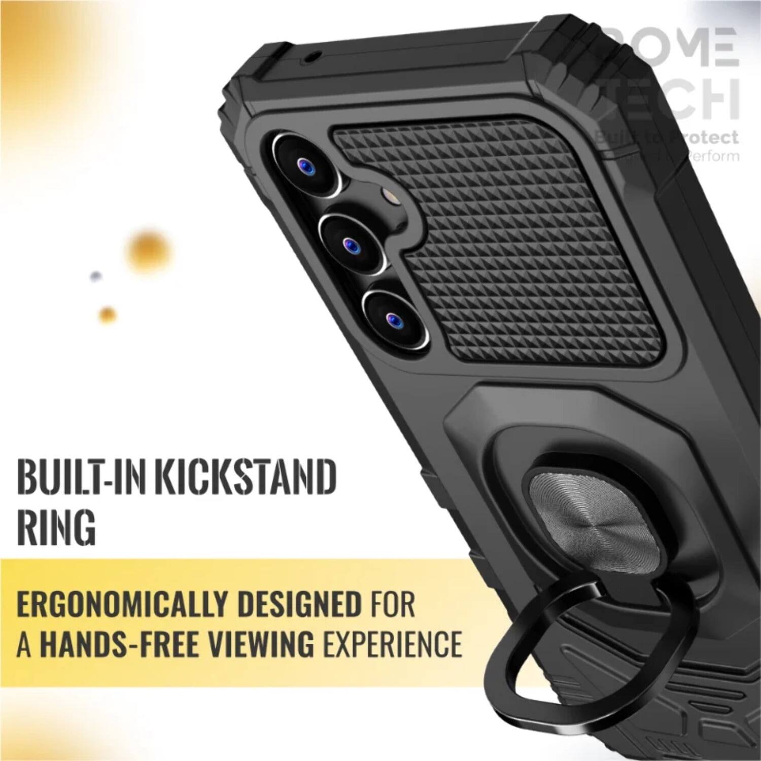 BUILT-IN KICKSTAND RING  
ERGONOMICALLY DESIGNED FOR A HANDS-FREE VIEWING EXPERIENCE