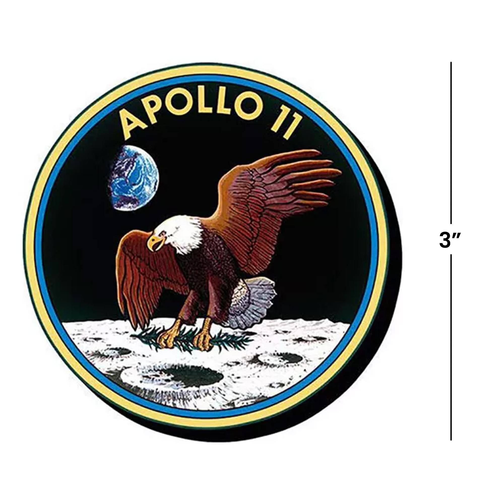 Alt View 1. NMR Distribution - NASA Apollo 11 3 Inch Chunky Block Magnet - Black.