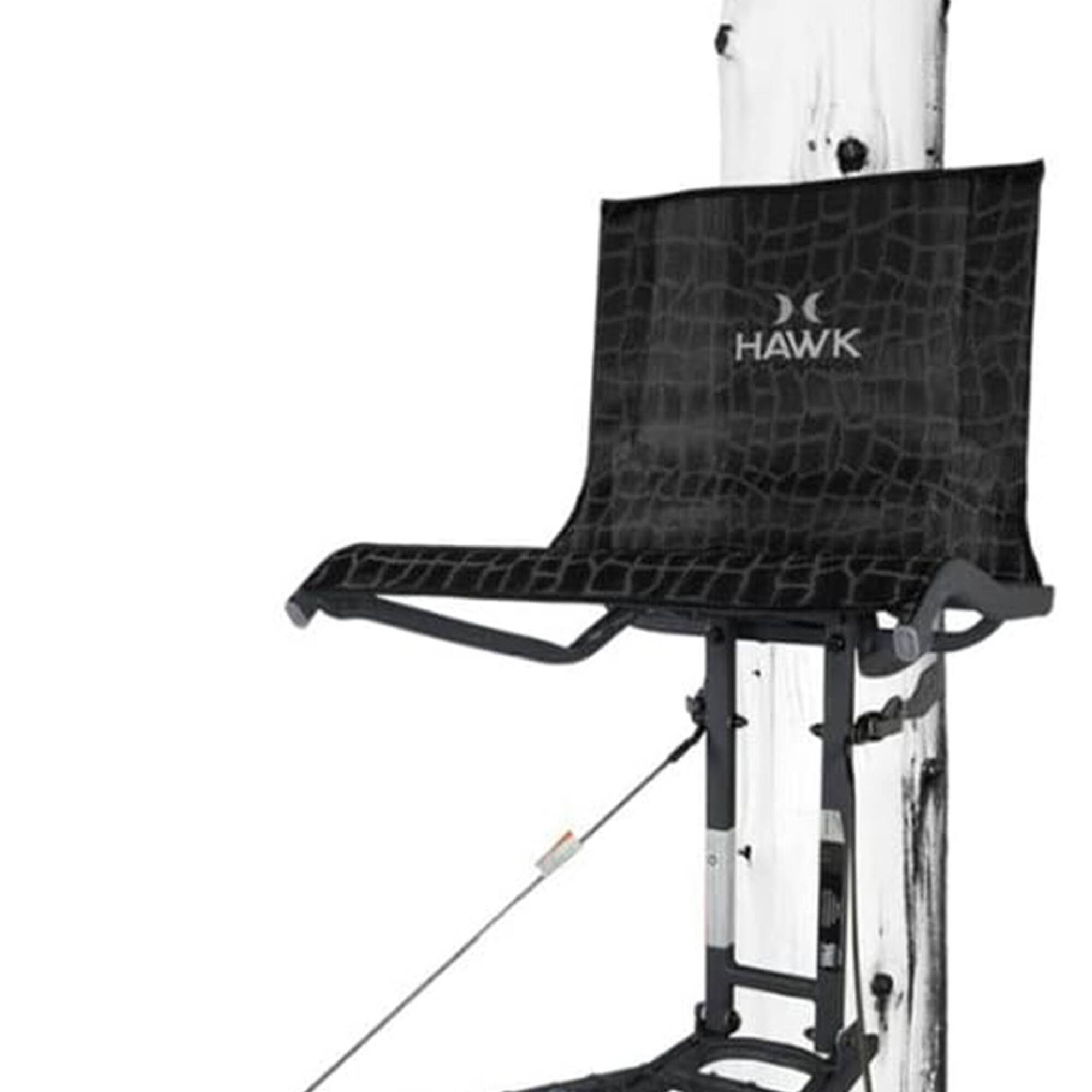 Alt View 8. Hawk - Hawk Kickback LVL Hang-On Deer Hunting Tree Stand with XL Seat and Platform - Multi.