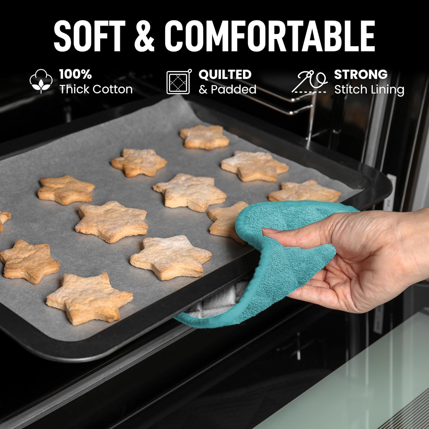 SOFT & COMFORTABLE

100% Thick Cotton

QUILTED & Padded

STRONG Stitch Lining