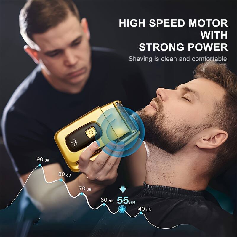 HIGH SPEED MOTOR WITH STRONG POWER  
Shaving is clean and comfortable  

90 dB  
80 dB  
70 dB  
60 dB  
55 dB  
40 dB
