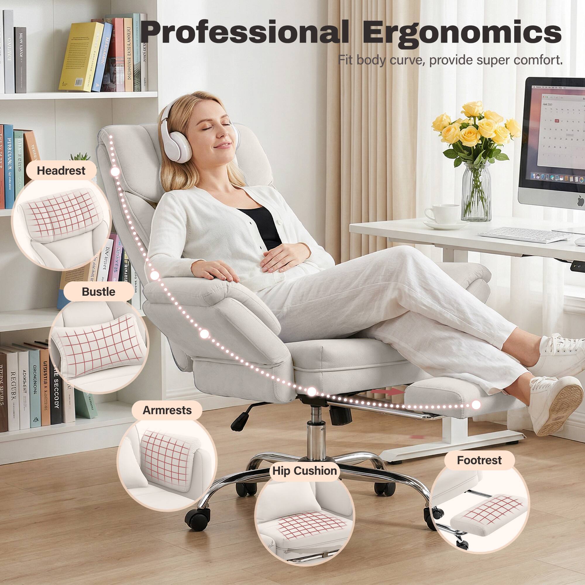 MISH AWE  
ASOER Professional Ergonomics EXIVI 2017 KIDO  
Fit body curve, provide super comfort.  
DOLIANUNCE  
WIRKER  
118  
anuve Headrest  
TOTHIE Bustle  
Totalial STATICK  
REGURN  
ADIMENT  
GRONONONS  
OFDESTER  
RE SECCODY  
IN  
Armrests  
Hip Cushion  
Footrest