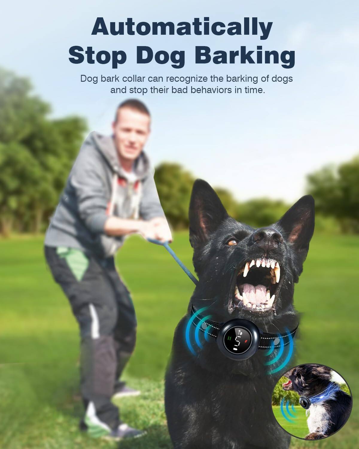Automatically Stop Dog Barking

Dog bark collar can recognize the barking of dogs and stop their bad behaviors in time.