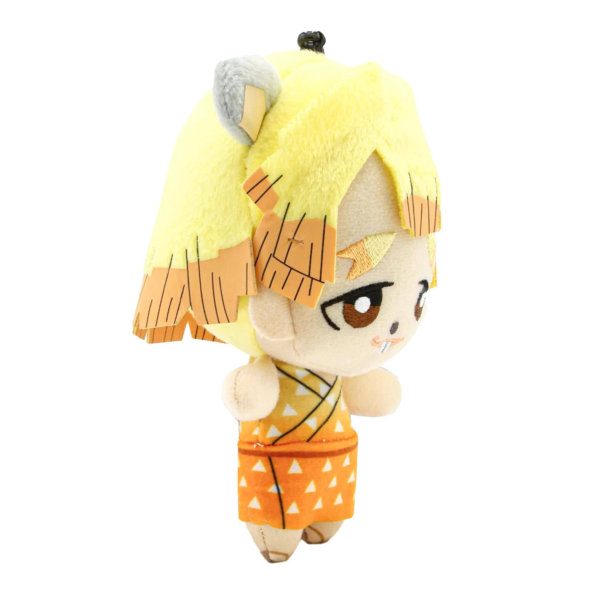 Alt View 10. Banpresto - Demon Slayer 6 Inch Tomonui Plush Series 4 | Zenistu (Chuitsu) - Orange.
