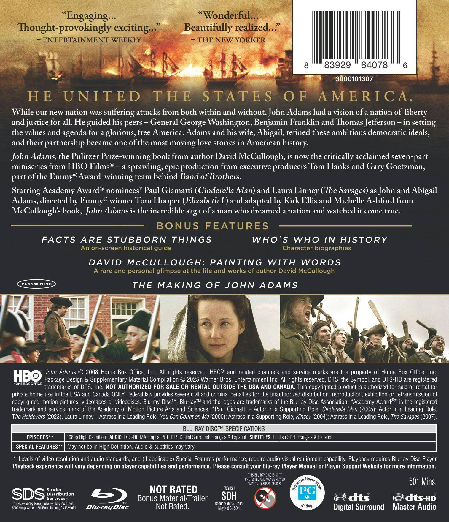 Back. John Adams   - BLU-RAY.