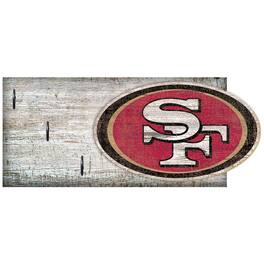 Fan Creations - San Francisco 49ers 6" x 12" Mounted Key Holder - Multicolor