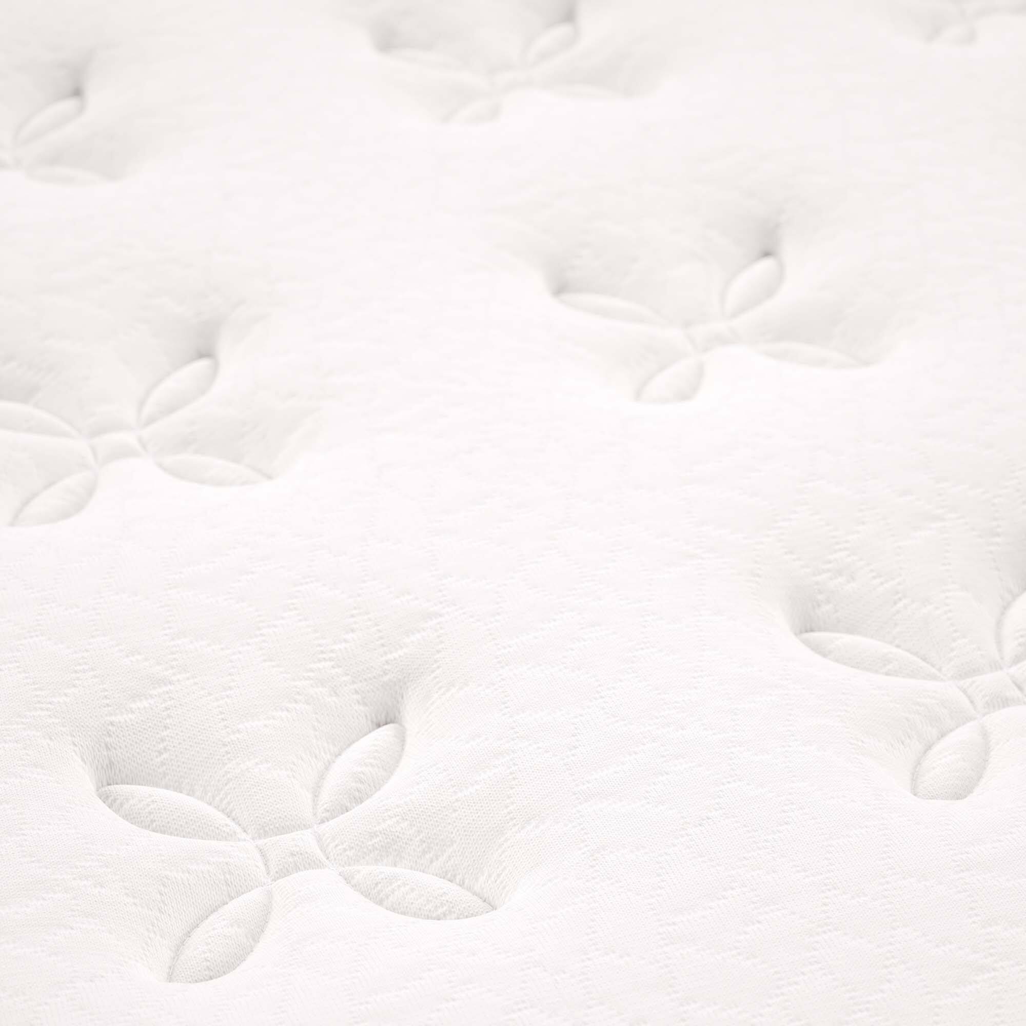 Back. Modway - Jenna 10" Innerspring and Foam California King Mattress by Modway - White.