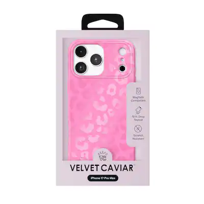 Velvet Caviar Case with MagSafe for iPhone 17 Pro Max - Hot Pink Leopard Velvet Caviar Case with MagSafe for iPhone 17 Pro Max - Hot Pink Leopard