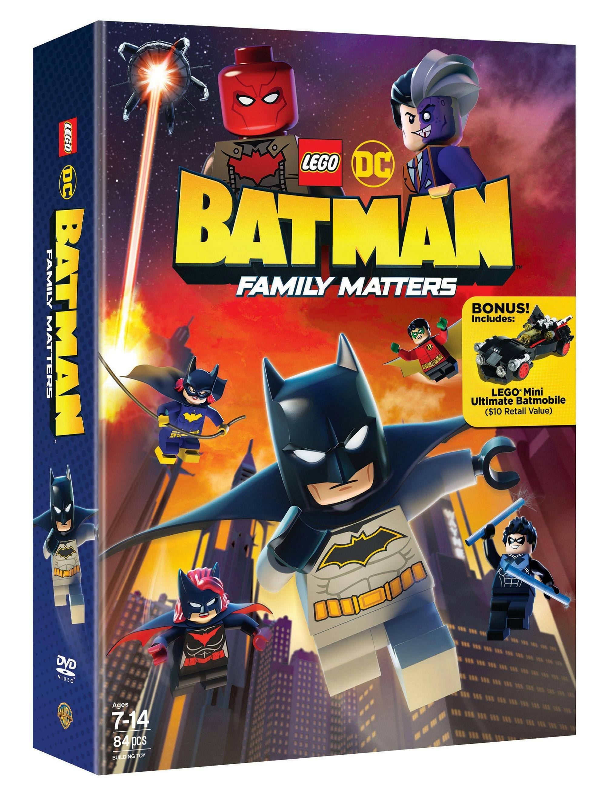 Angle. LEGO DC: Batman: Family Matters w/ LEGO Batmobile Premium (DVD + Toy) [DVD].