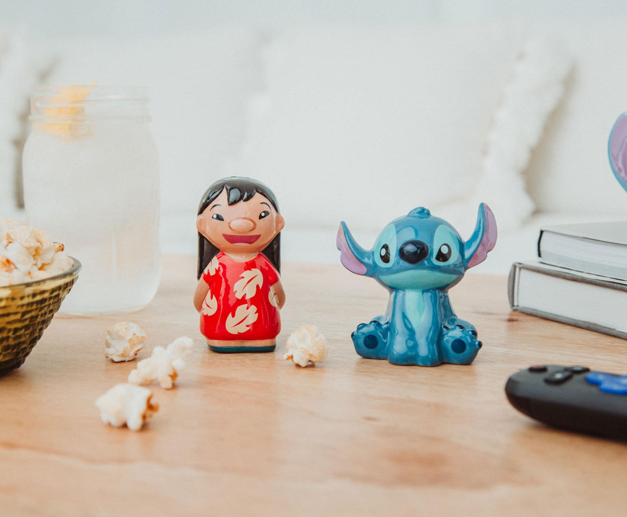 Alt View 5. Silver Buffalo - Disney Lilo & Stitch Ceramic Salt and Pepper Shakers | Set of 2 - Blue.