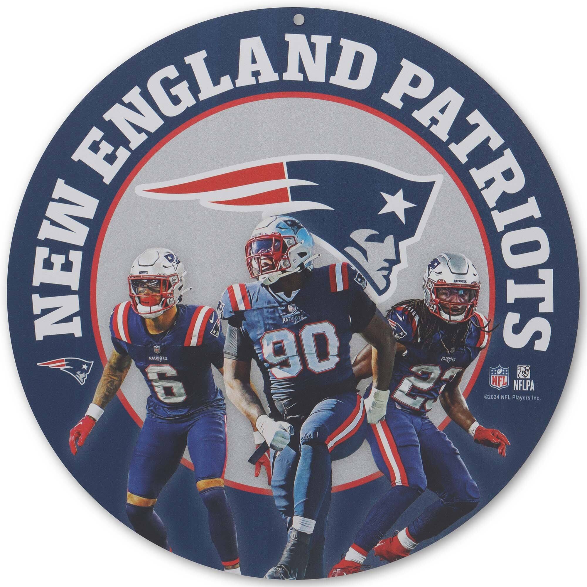 Team Stars 11" Round Metal Sign