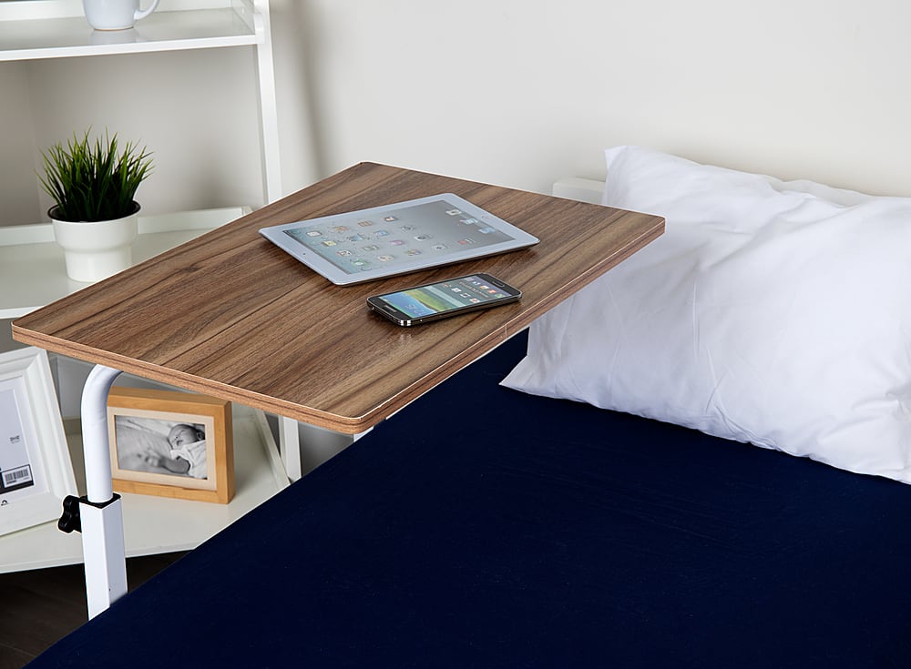 Alt View Zoom 18. Mind Reader - Standing Desk, Laptop Stand, Height Adjustable, Computer Table, Work Table, MDF, 21.75"L x 15.75"W x 33"H - Brown.