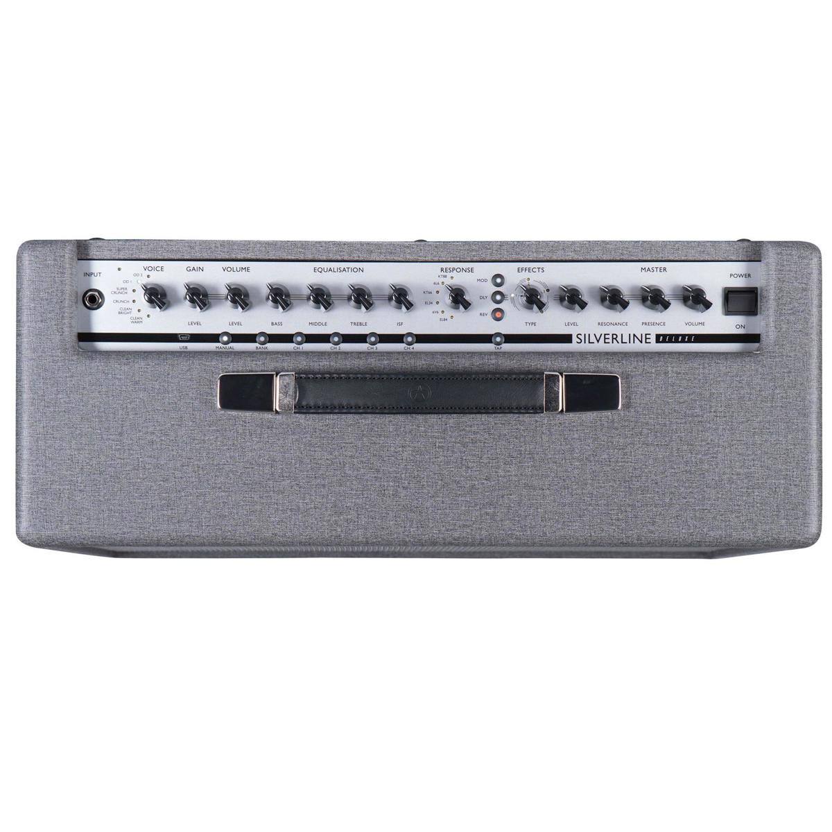 INPUT  
VOICE GAIN  
VOLUME  
EQUALISATION  
RESPONSE  
EFFECTS  
MASTER  
POWER ON  

SILVERLINE