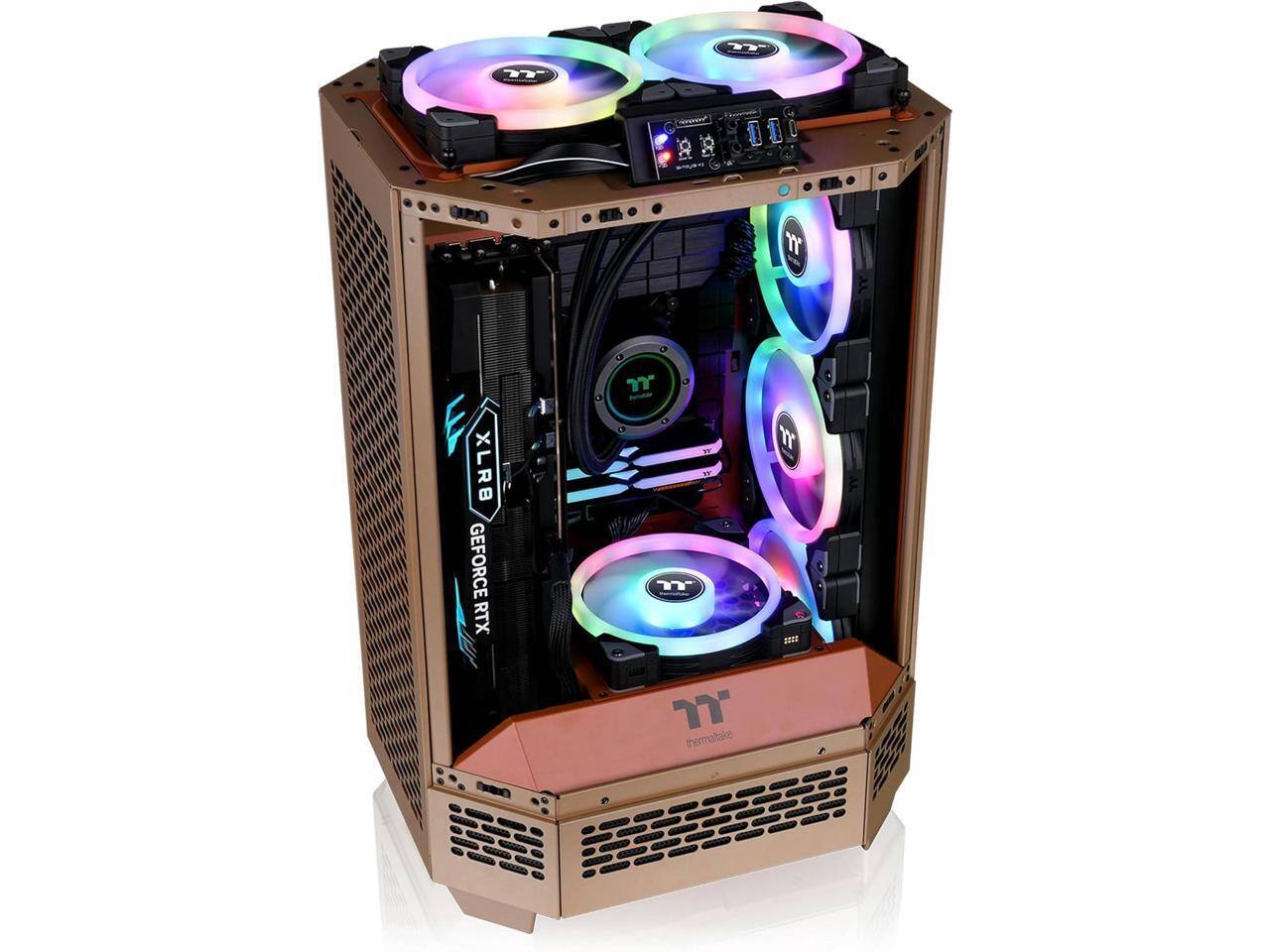 Thermaltake Tower 300 Gravel Sand Micro ATX Case, 2x140mm Fan