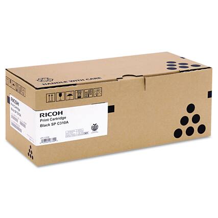 CARE WITH HANDLE RICOH Hett Bec Canbtra 3 COO RICOH FNNNI m Cartridge CS Print M KTINA RECA SP 310A Black F - - 501 - COE MOw2 CODE CN. UPC 2U assA - onh
RICOH
Print Cartridge
Black SP C310A
UPC CODE
0 74060 50100 1