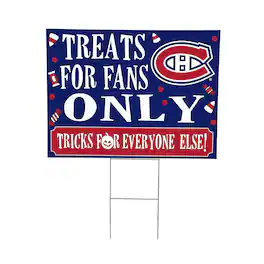 Evergreen Enterprises - Montreal Canadiens 18" x 24" Halloween Treats Outdoor Yard Sign - Multicolor