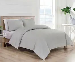 Bibb Home - 1800 Series Egyptian Luxury 3 pc Duvet Cover Set - Oxford