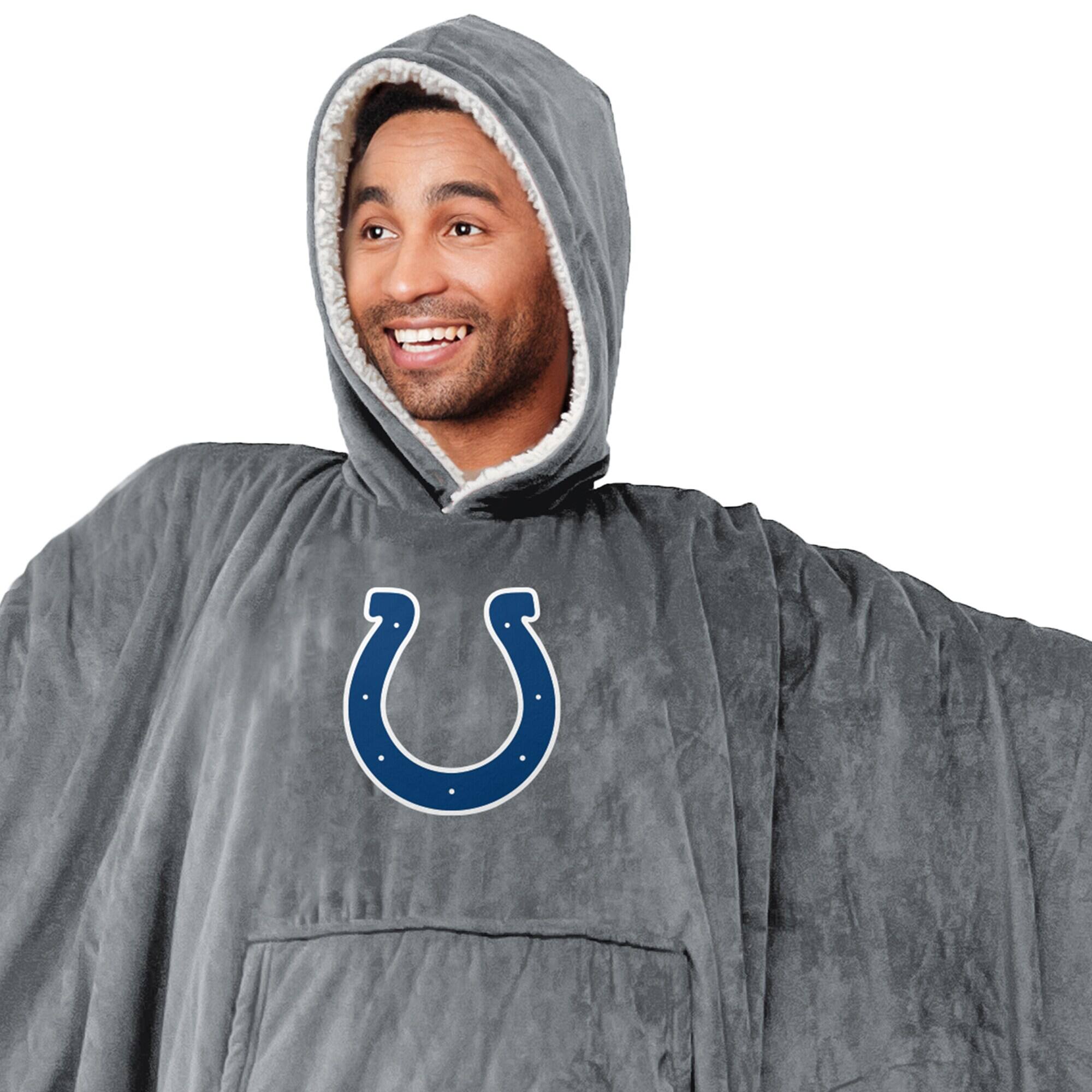 Alt View 1. Pegasus - Indianapolis Colts 60- x 80- Team Color Hoodie Bloncho - Multicolor.