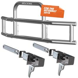 Mockins - 97 in. x 11.5 in. x 25.5 in. Steel Front Bumper Guard with Brackets for Peterbilt 386/587 2019