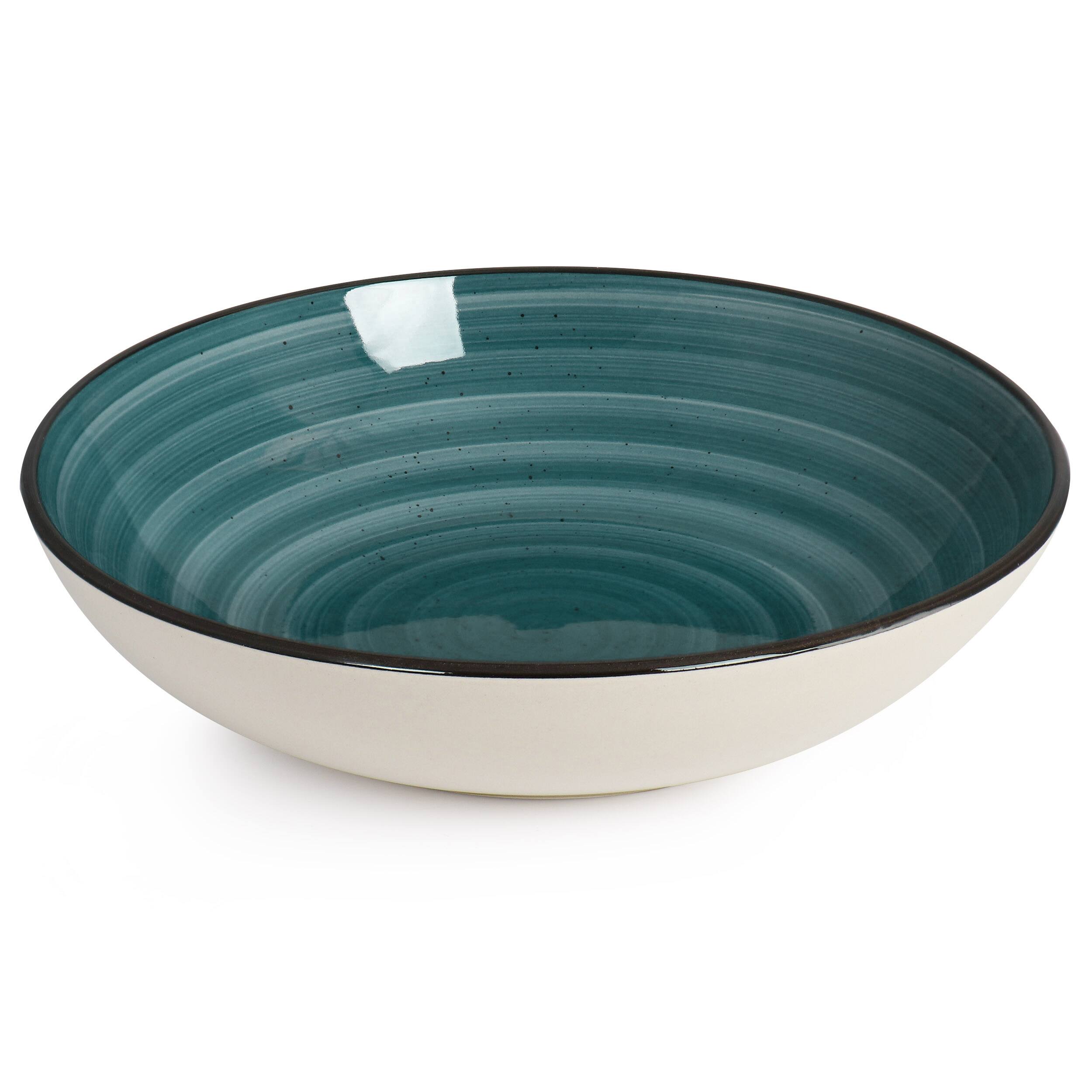 Alt View 3. Elama - Elama Gia 24 Piece Round Stoneware Dinnerware Set in Dark Green - Dark Green.