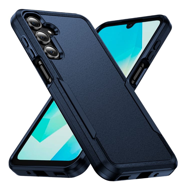 Entronix - Case Compatible with Galaxy A17 - Soft-Touch Dual-Layer Sleek Cover - Blue