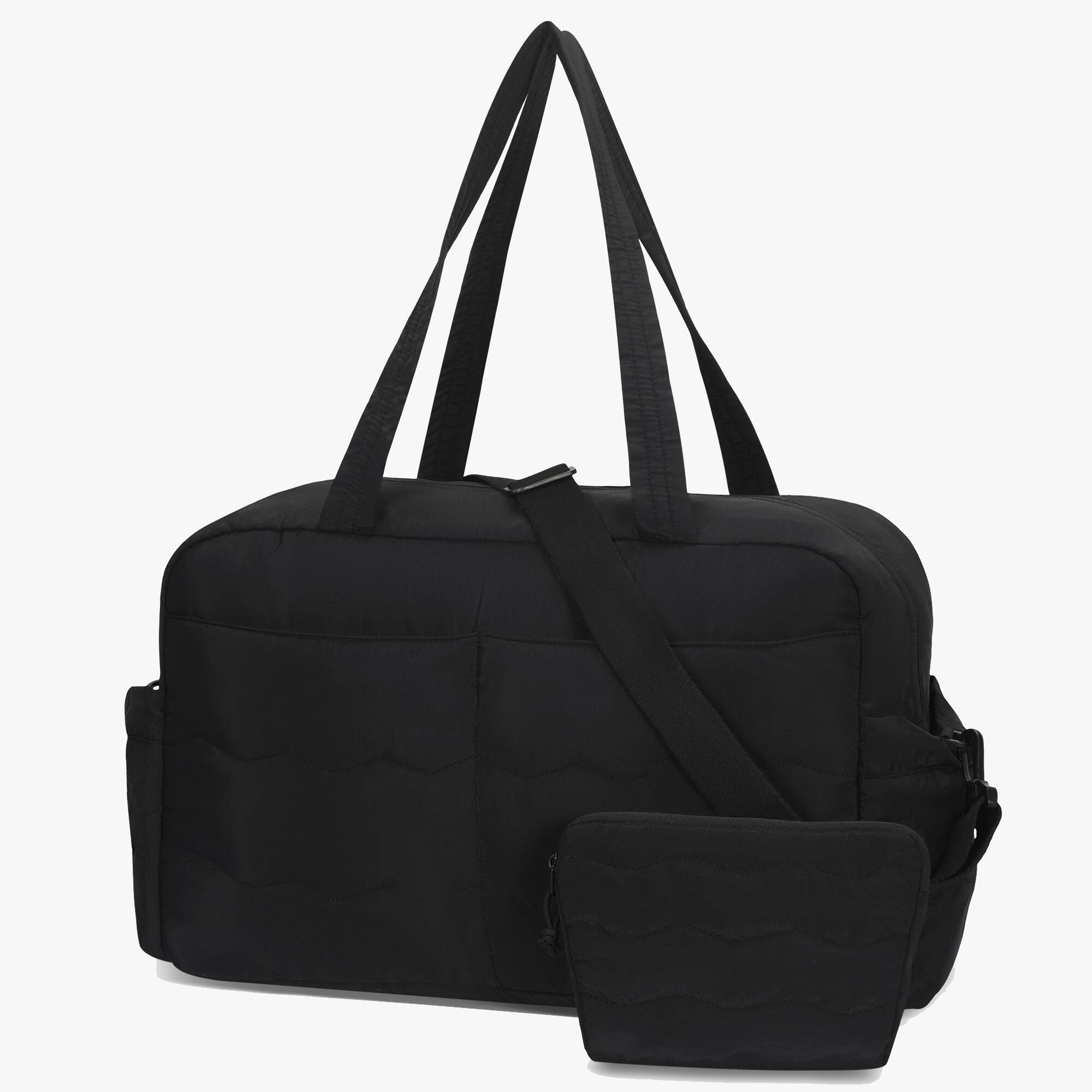 Front. Hynes Eagle - Everyday Weekender Travel Duffel - Black.