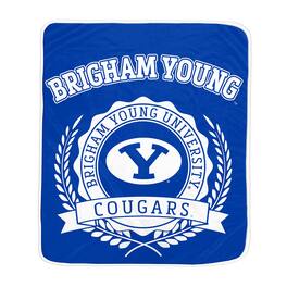 Pegasus - BYU Cougars 50" x 60" University Crest Ultra Soft Blanket - Multicolor