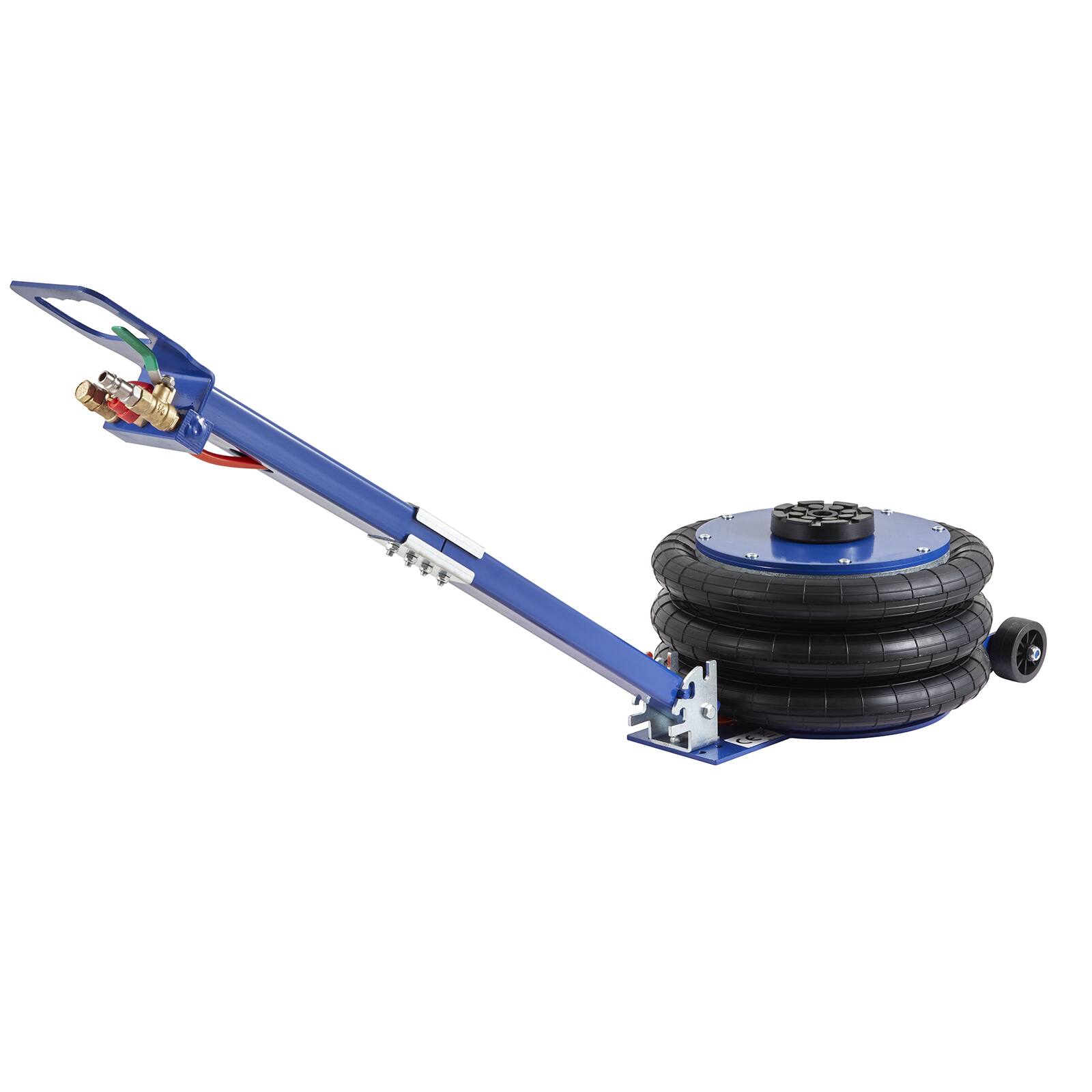 Alt View 5. VEVOR - Air Jack, 5 Ton/11000 lbs Triple Bag Air Jack, Airbag Jack with Six Steel Pipes, Lift up to 18.5 inch/470 mm, 3-5 s Fast - Blue;Black.