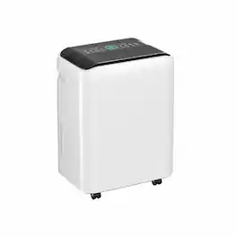 Airplus - 44-Pint Dehumidifier with 4.8L Tank, Wi-Fi, 24H Timer, Drain Hose, Auto Defrost - White/Black