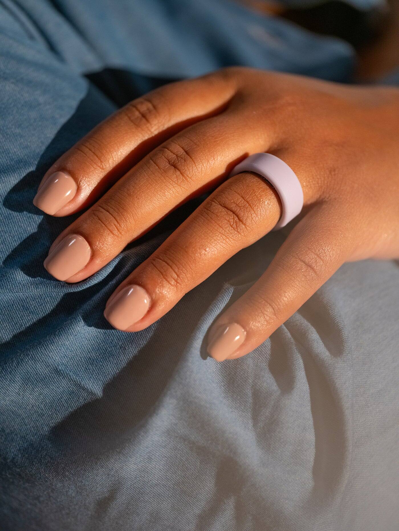 Angle. QALO - Unisex QRNT SLIM 3pk Dusty Dream Covers Size 07 - Dusty Dream.