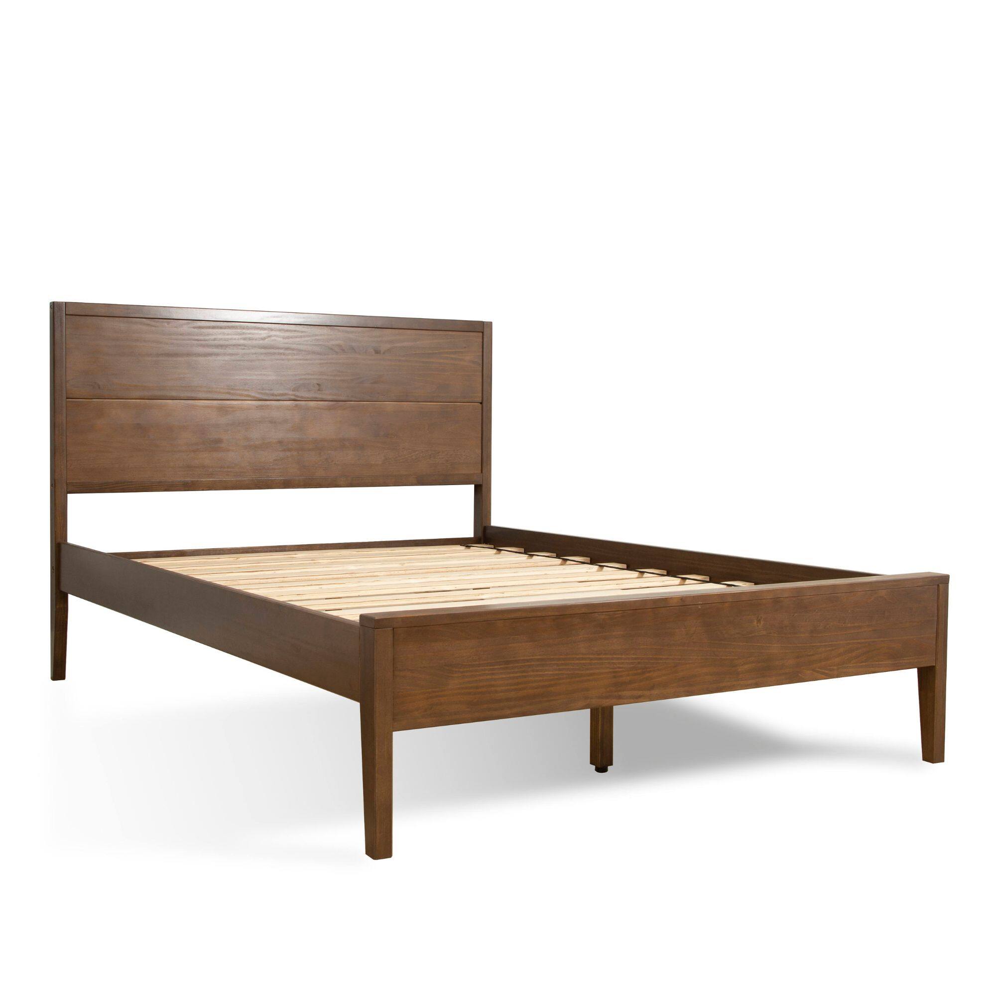 Alt View 2. Plank+Beam - Haven Queen Bed, Walnut - Walnut.