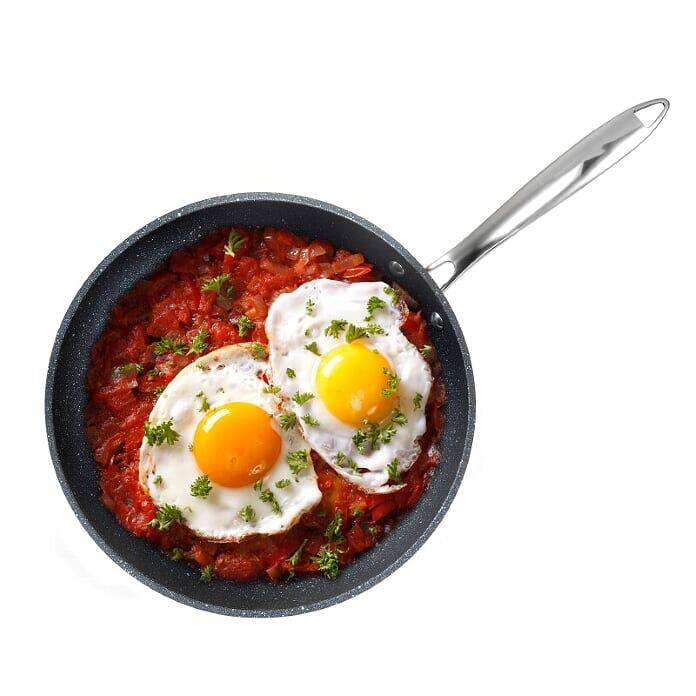 Alt View 1. Granitestone - Granitestone Pro Hard Anodized 10" and 11.5" Nonstick Fry Pan Set with Stay Cool Handle - Black.