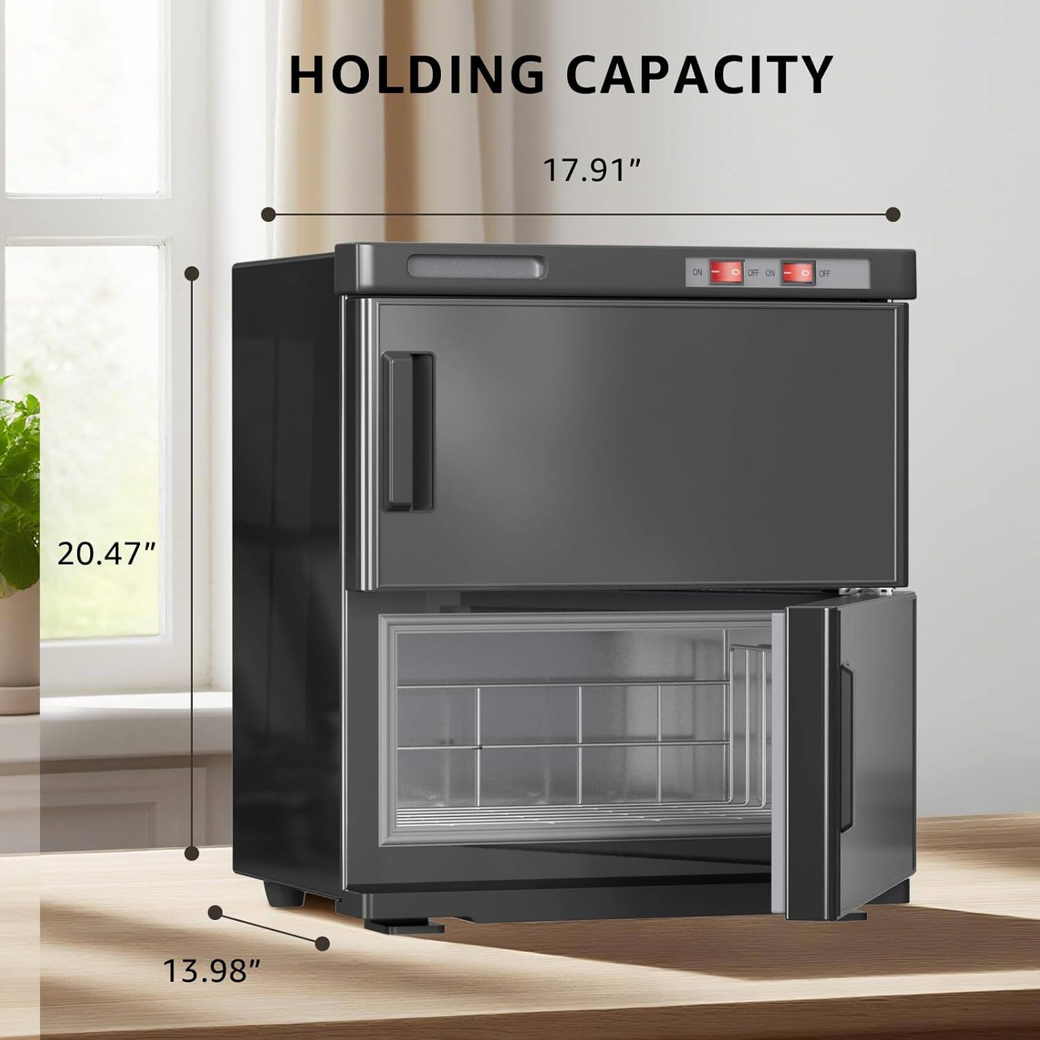 HOLDING CAPACITY

17.91"  
20.47"  
13.98"