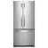 Front. Whirlpool - 22 cu. ft. French Door Refrigerator with Humidity-Controlled Crispers - Fingerprint Resistant Stainless Steel.