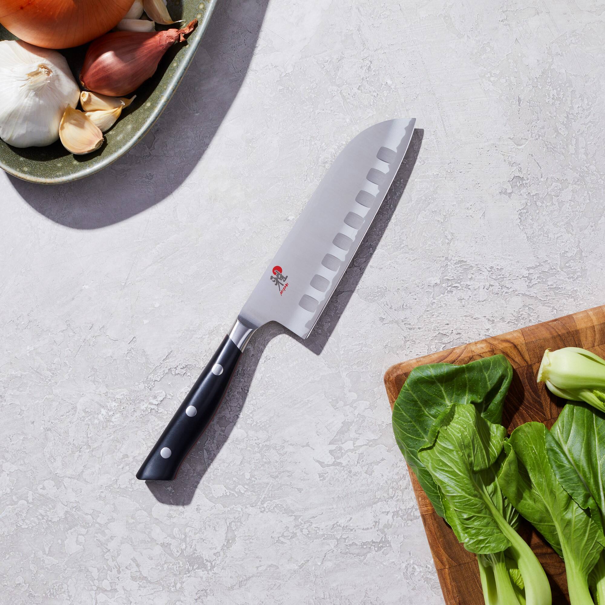 Alt View 2. Miyabi - Miyabi Evolution 5.5-inch Santoku Knife - Stainless Steel.