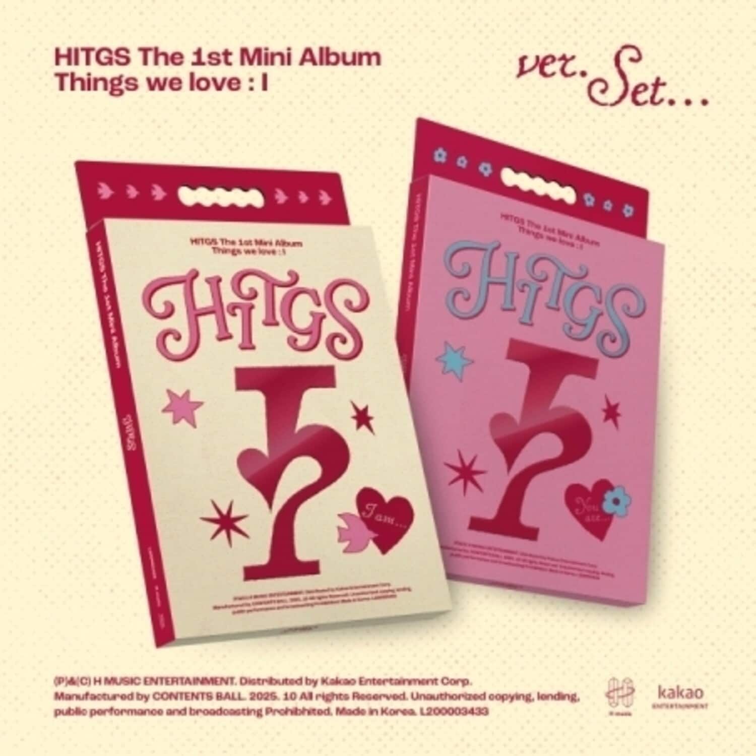 Hitgs - Things We Love : I - Random Cover - incl. Photobook, Sticker, Polaroid Photo, Photocard, - COMPACT DISCS [CD]