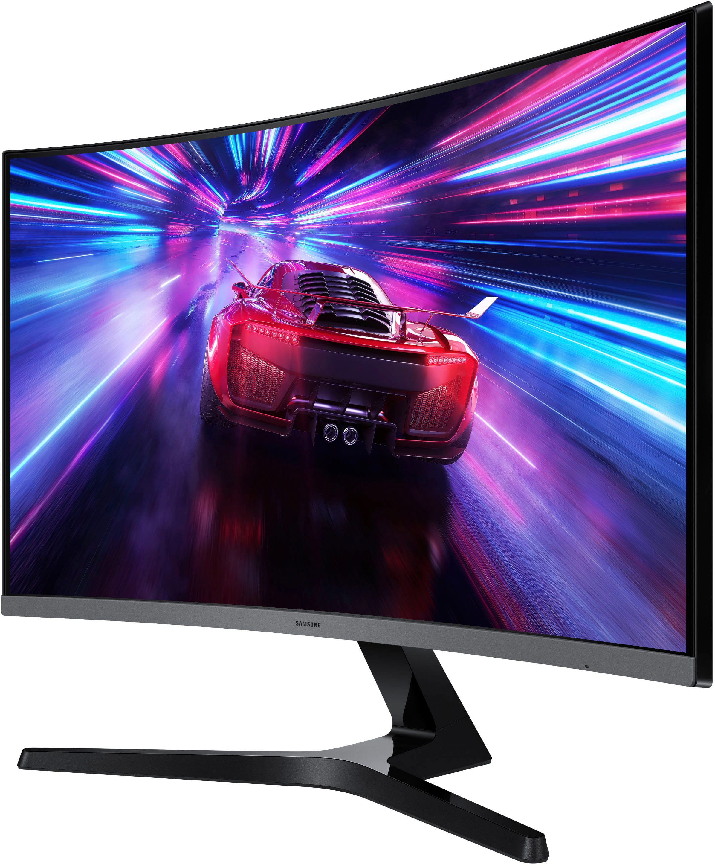 Alt View 18. Samsung - 27" S39GD Series Curved FHD 100Hz Monitor with Built-in Speakers (HDMI, D-Sub) - Black.
