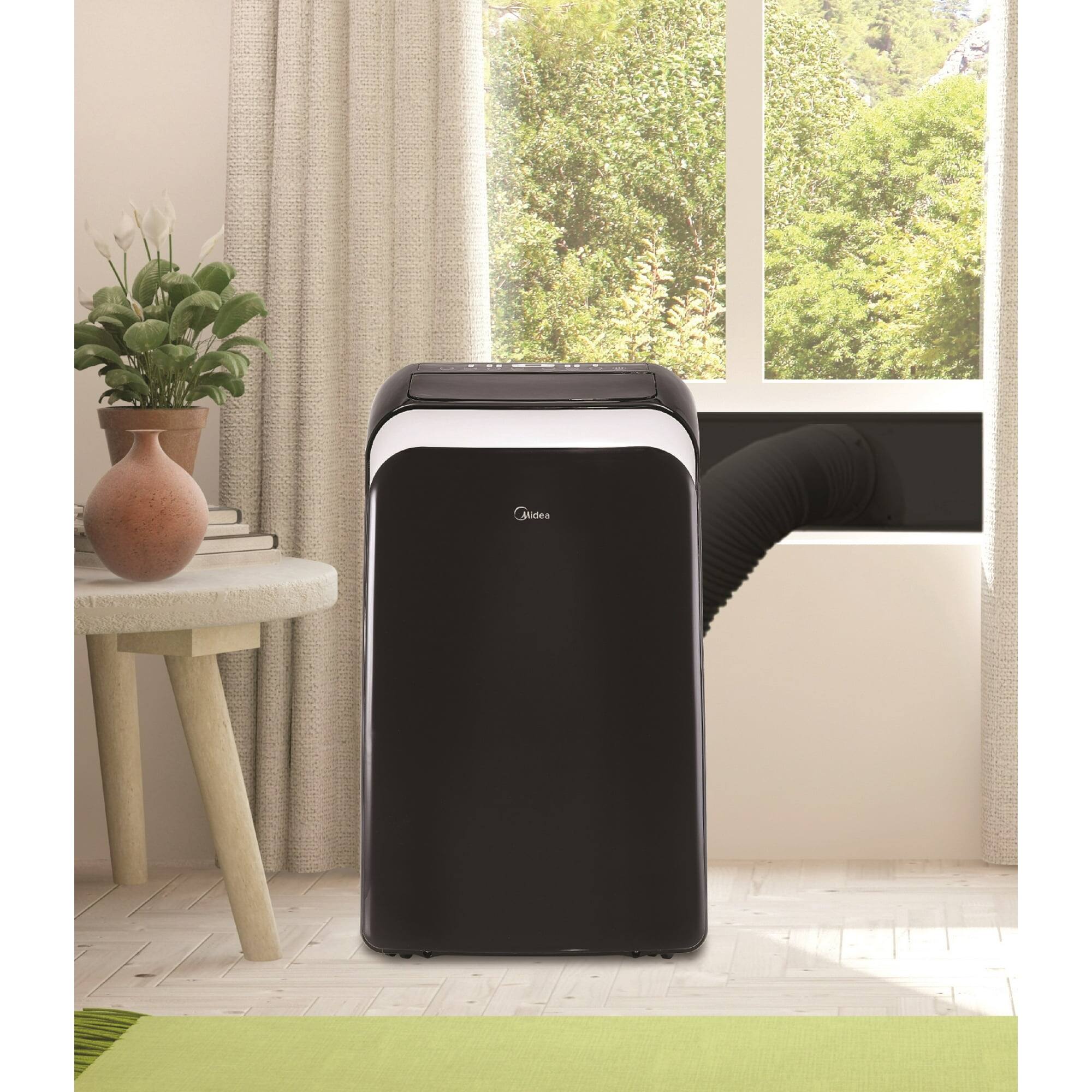 Alt View 2. Midea - MIDEA 10,000 BTU 115V SMART PORTABLE AIR CONDITIONER MAP10HS1WBL - BLACK.