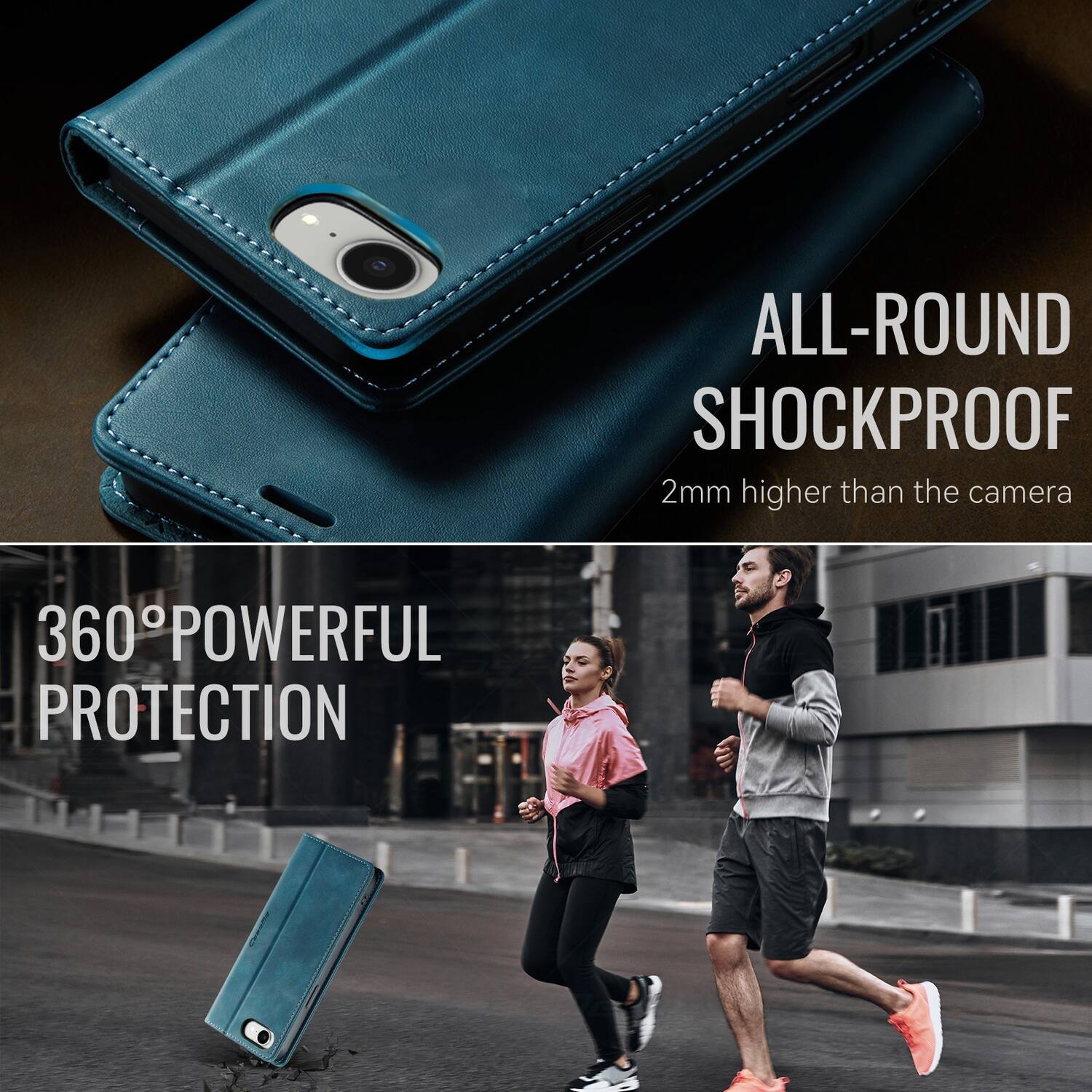 ALL-ROUND SHOCKPROOF  
2mm higher than the camera  

360° POWERFUL PROTECTION