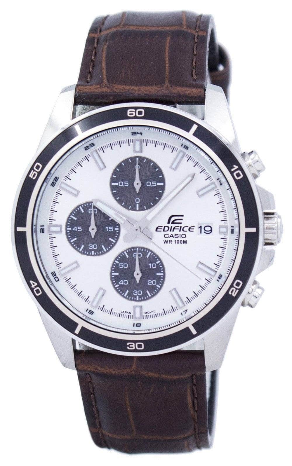 Casio - Edifice Chronograph Quartz EFR-526L-7AV Men's Watch - Silver and Brown