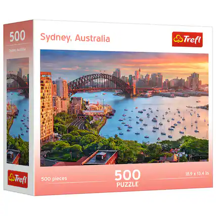 500 Sydney, Australia
Sydney, Australia
Trefl
500 pieces
500 PUZZLE
18.9 x 13.4 in