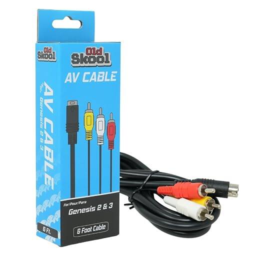 Old Skool AV Cable  
Genesis 2 & 3  
6 Foot Cable