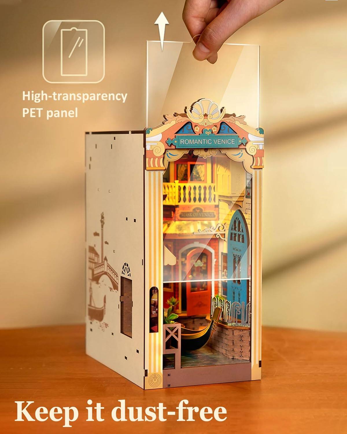 High-transparency PET panel  
ROMANTIC VENICE  
Keep it dust-free
